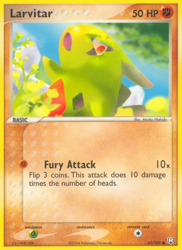 Larvitar #62 – Team Rocket Returns card