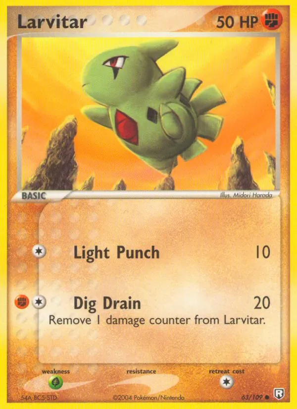Larvitar #63 – Team Rocket Returns card