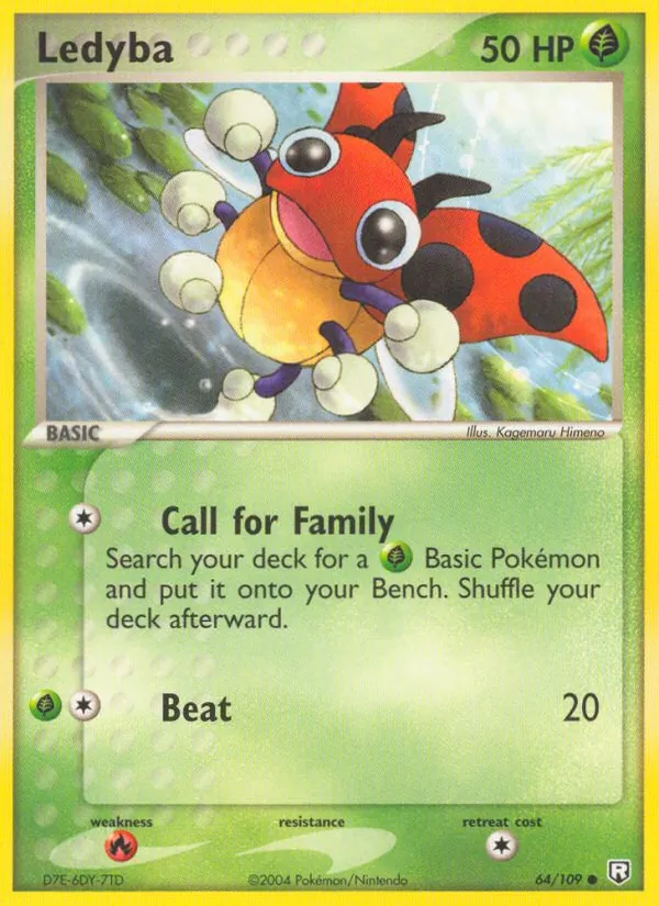 Ledyba #64 – Team Rocket Returns card