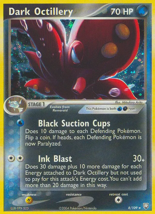 Dark Octillery #8 – Team Rocket Returns card
