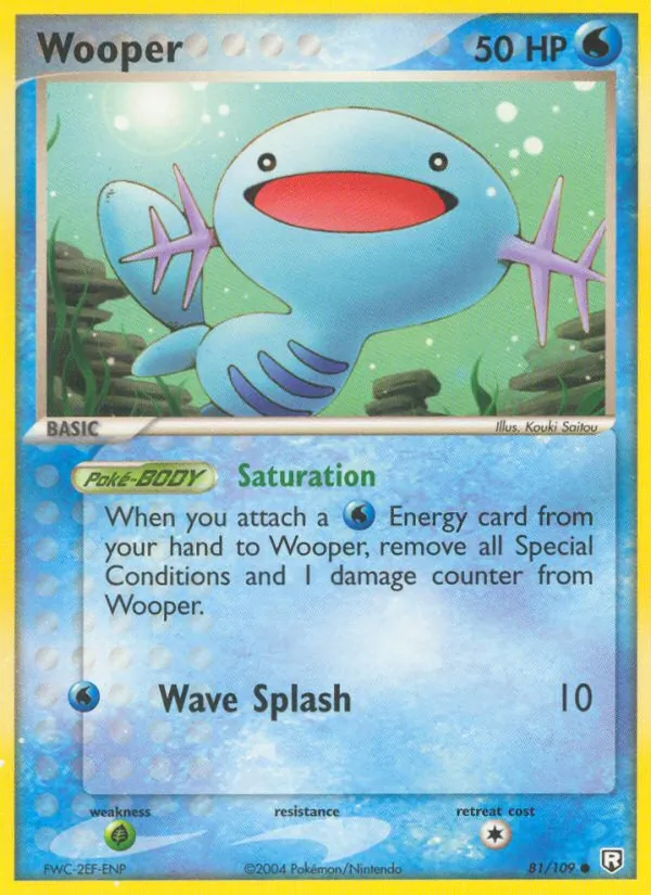 Wooper #81 – Team Rocket Returns card