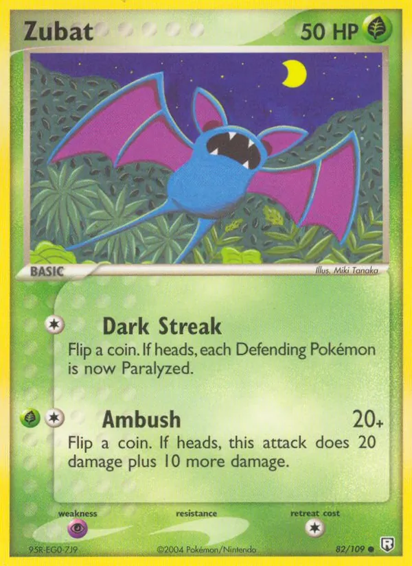 Zubat #82 – Team Rocket Returns card