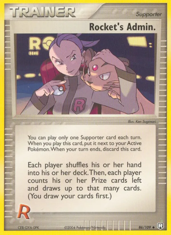 Rocket's Admin. #86 – Team Rocket Returns card