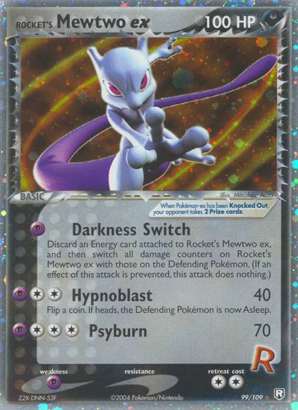 Rocket's Mewtwo ex #99 – Team Rocket Returns card