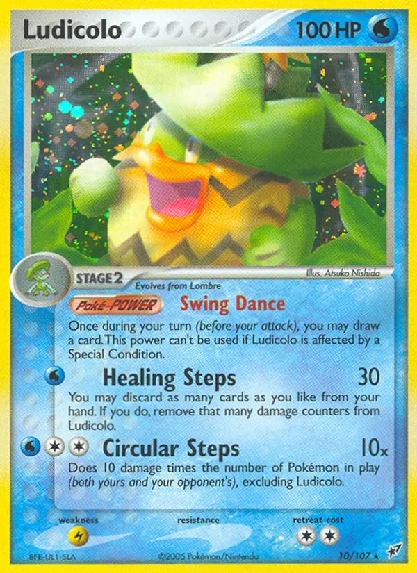 Ludicolo #10 – Deoxys card