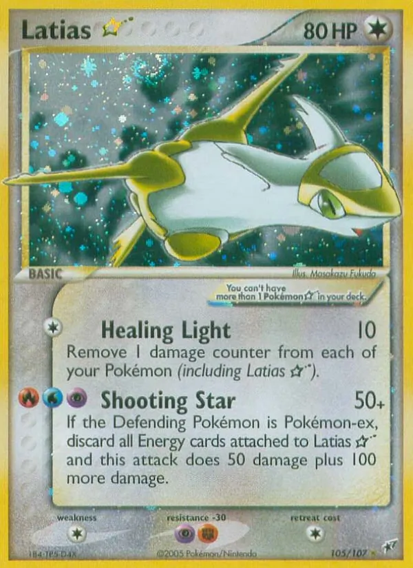Latias ☆ #105 – Deoxys card