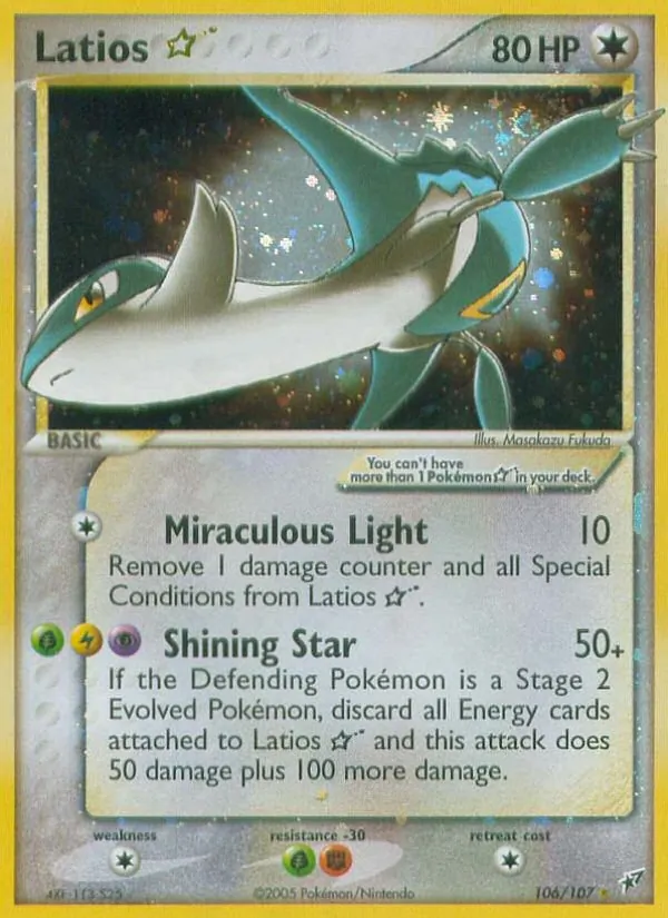 Latios ☆ #106 – Deoxys card