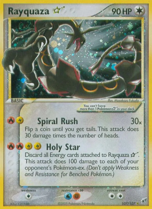 Rayquaza ☆ #107 – Deoxys card