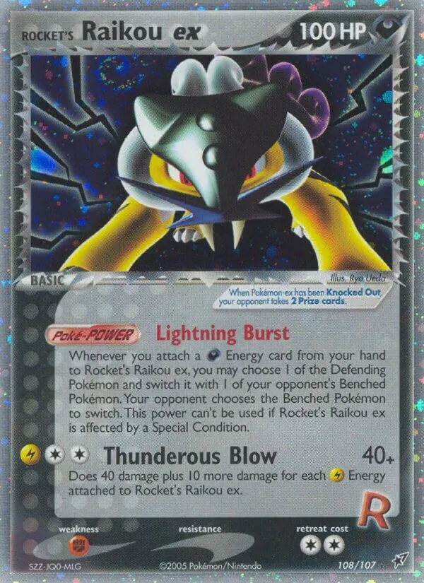 Rocket's Raikou ex #108 – Deoxys card