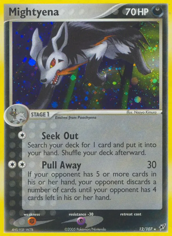 Mightyena #12 – Deoxys card