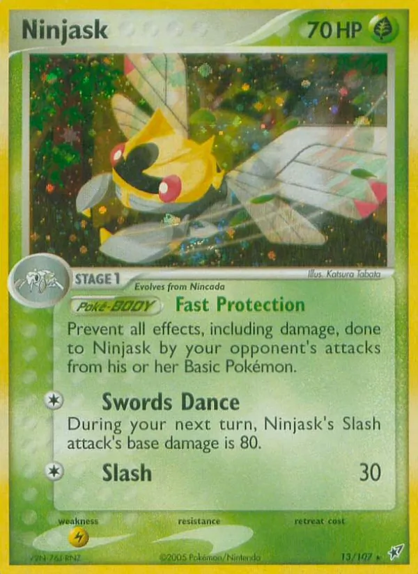 Ninjask #13 – Deoxys card