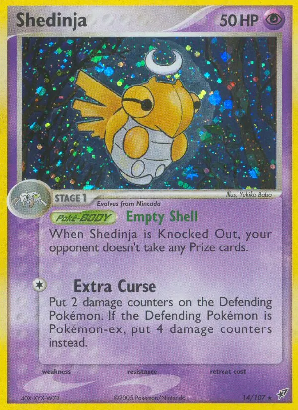 Shedinja #14 – Deoxys card