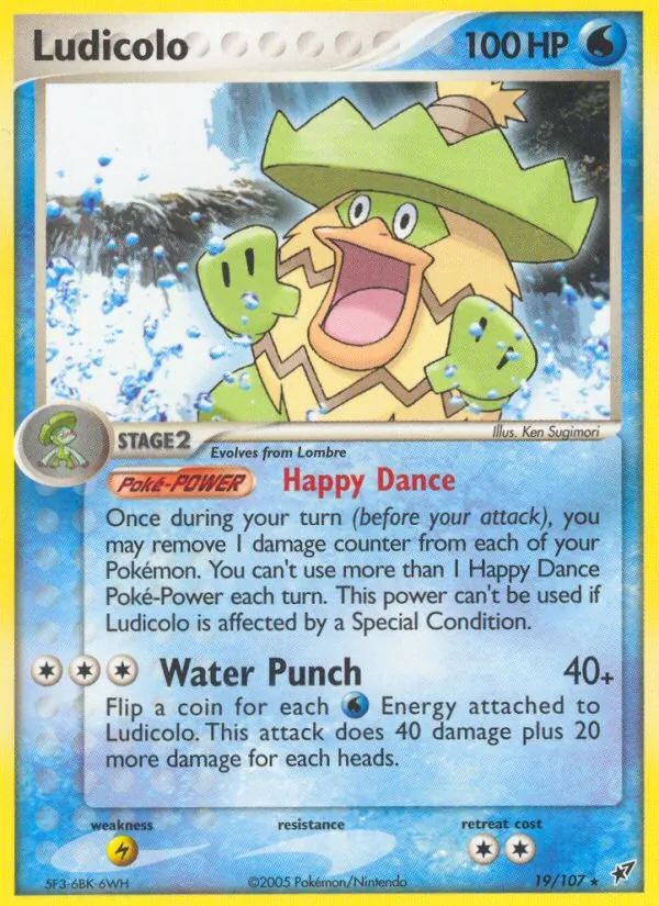 Ludicolo #19 – Deoxys card