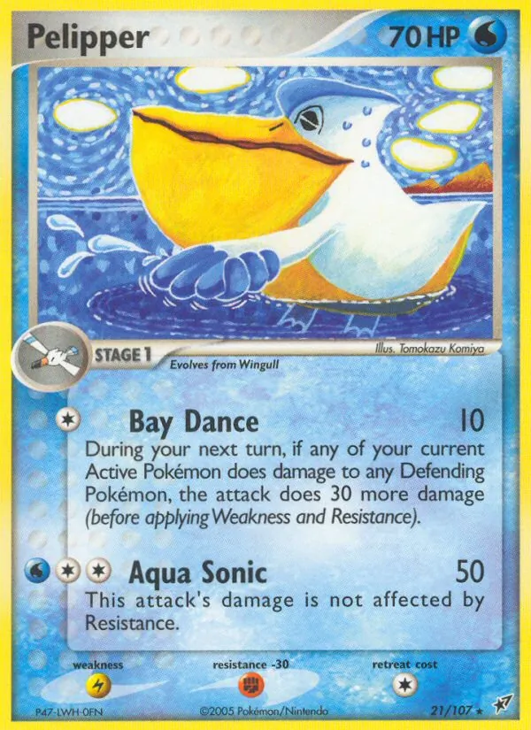 Pelipper #21 – Deoxys card