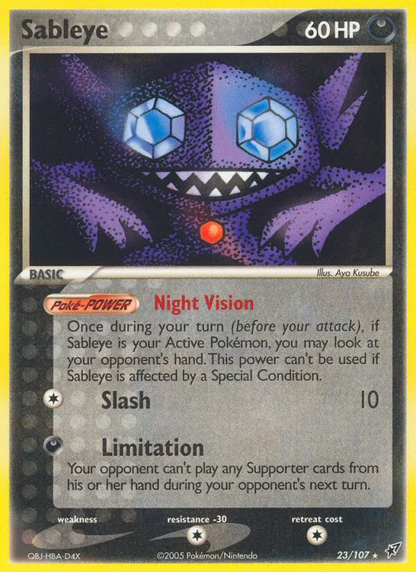 Sableye #23 – Deoxys card