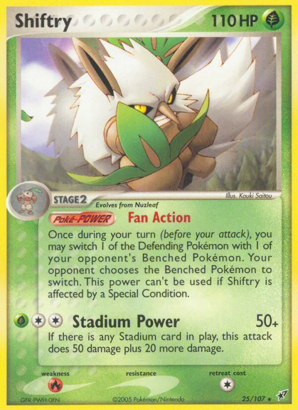 Shiftry #25 – Deoxys card