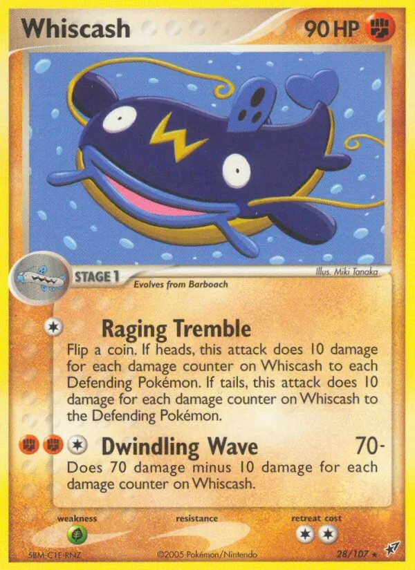 Whiscash #28 – Deoxys card