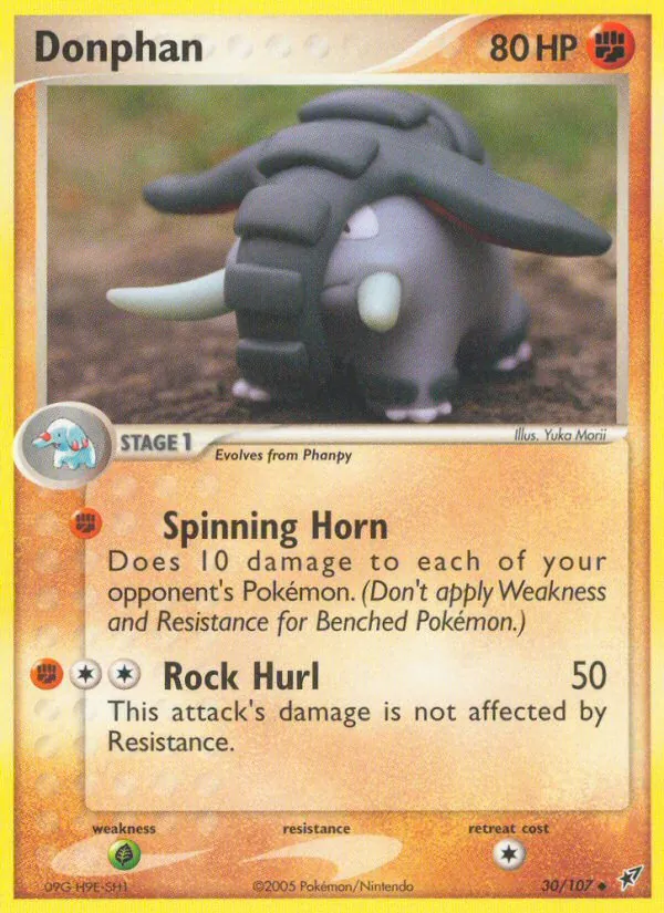 Donphan #30 – Deoxys card