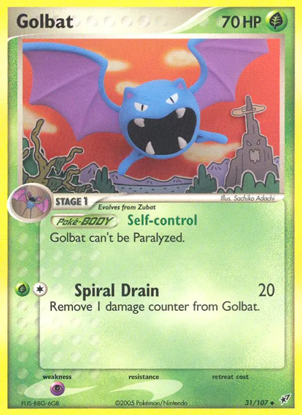 Golbat #31 – Deoxys card