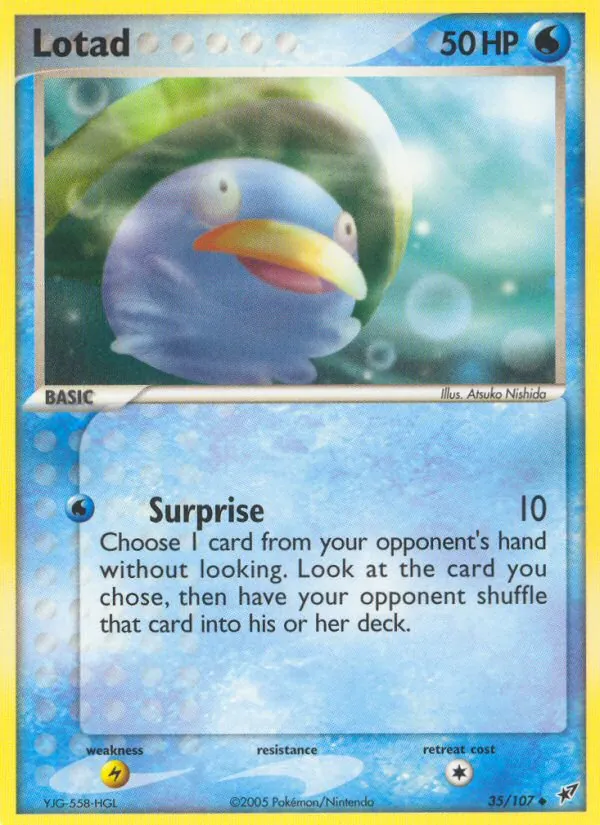Lotad #35 – Deoxys card