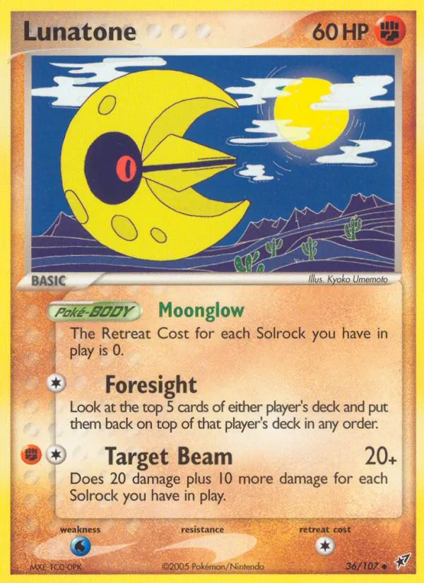 Lunatone #36 – Deoxys card