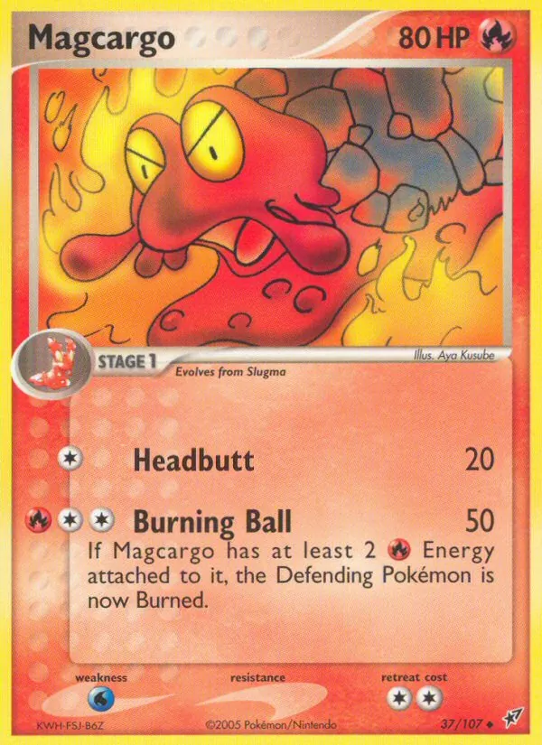 Magcargo #37 – Deoxys card