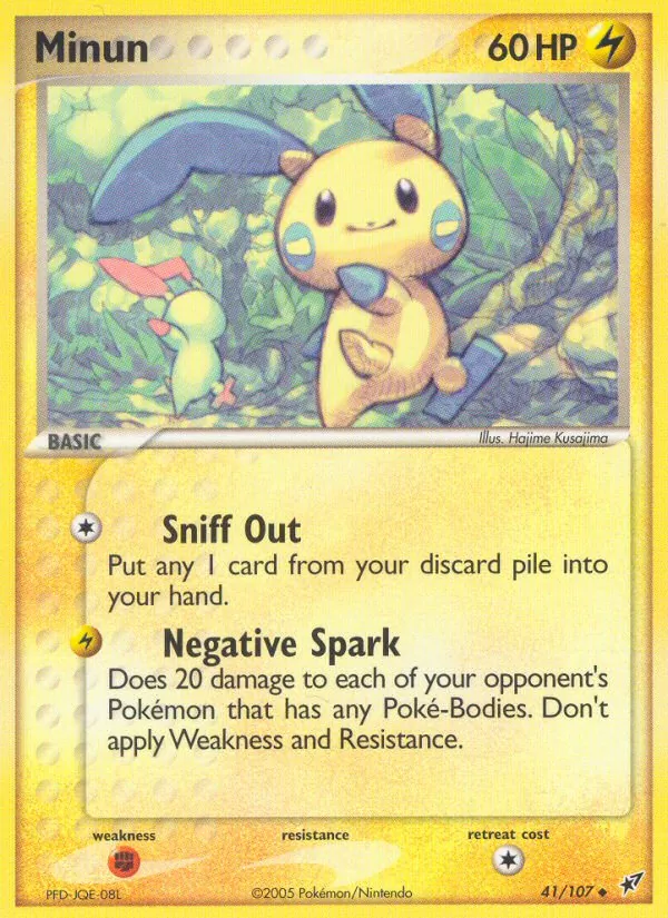 Minun #41 – Deoxys card