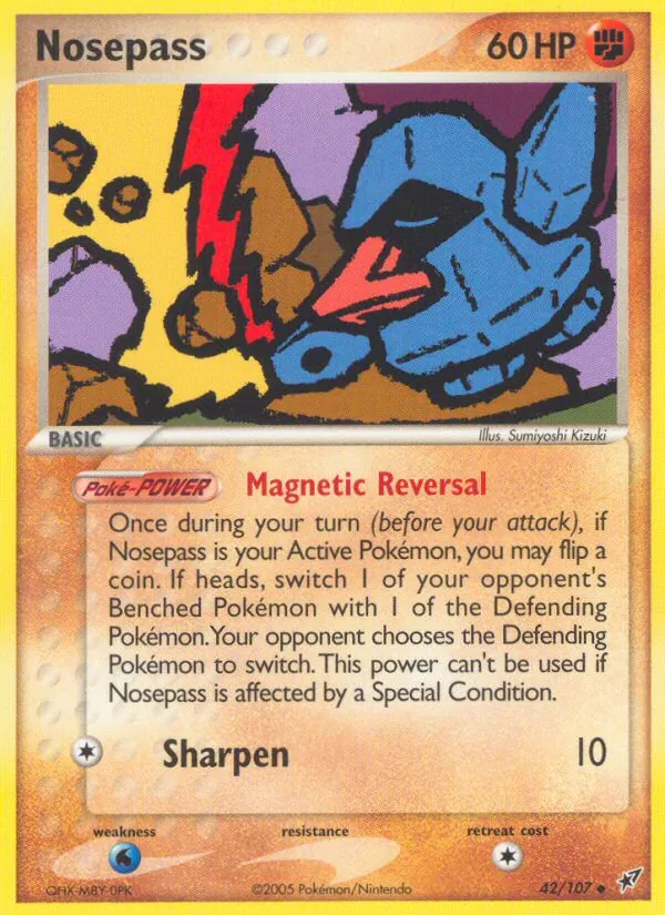 Nosepass #42 – Deoxys card