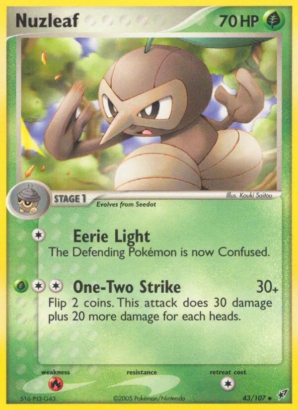 Nuzleaf #43 – Deoxys card