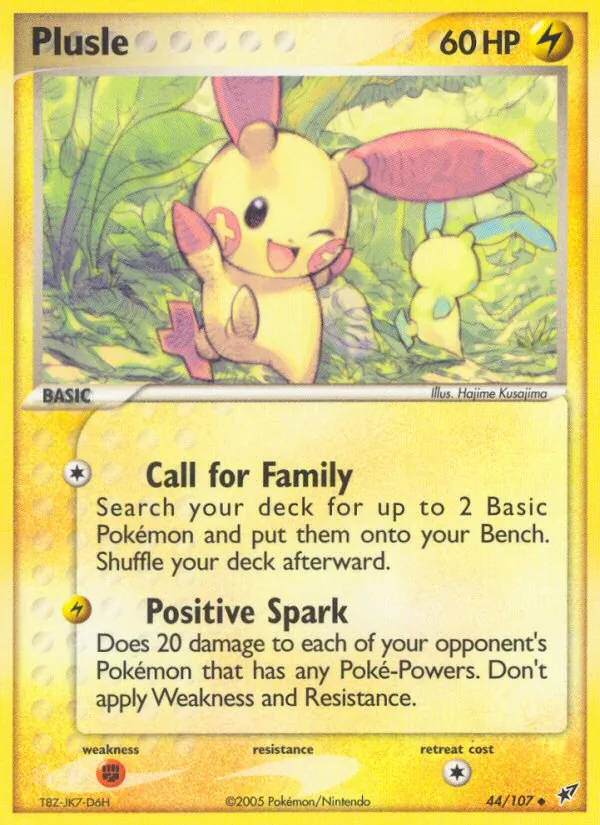 Plusle #44 – Deoxys card