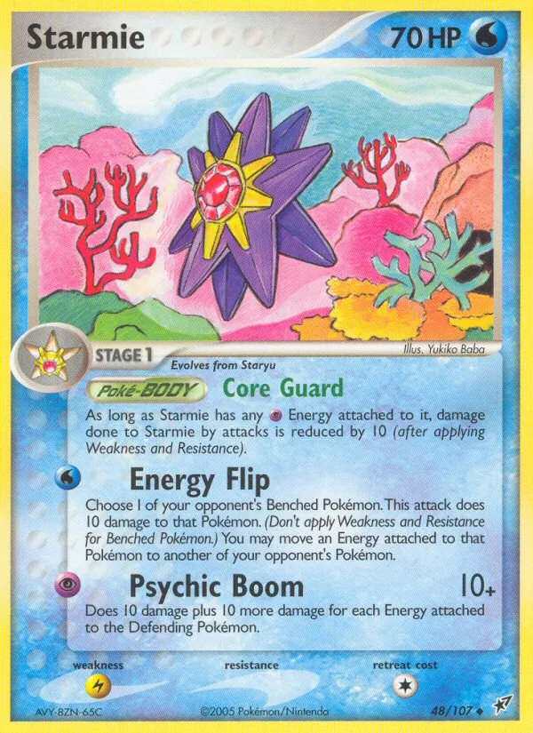 Starmie #48 – Deoxys card