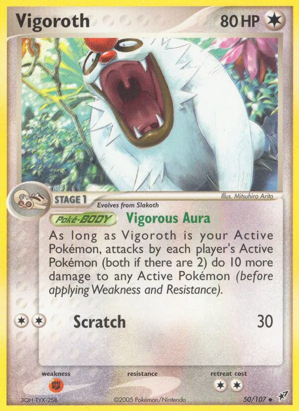 Vigoroth #50 – Deoxys card