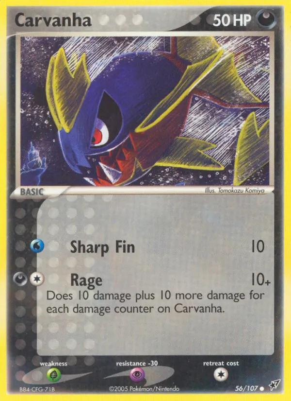 Carvanha #56 – Deoxys card