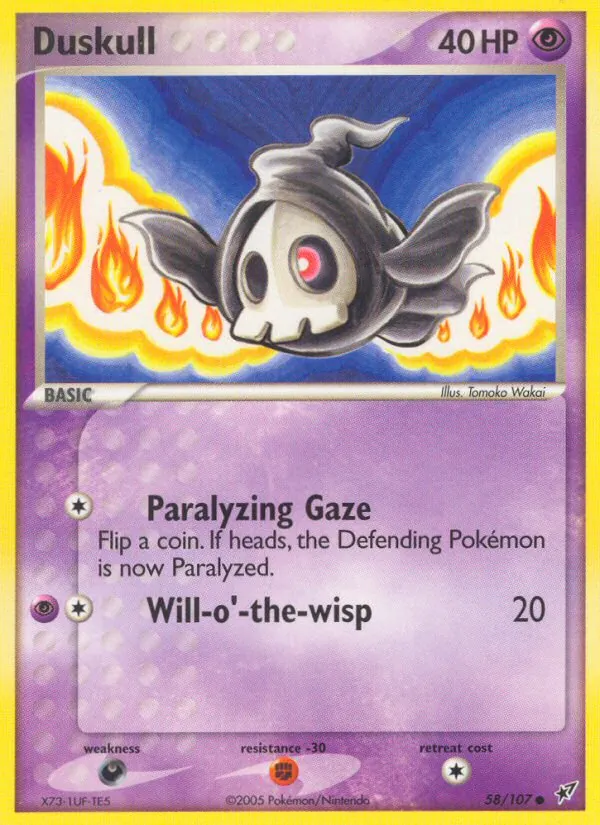 Duskull #58 – Deoxys card