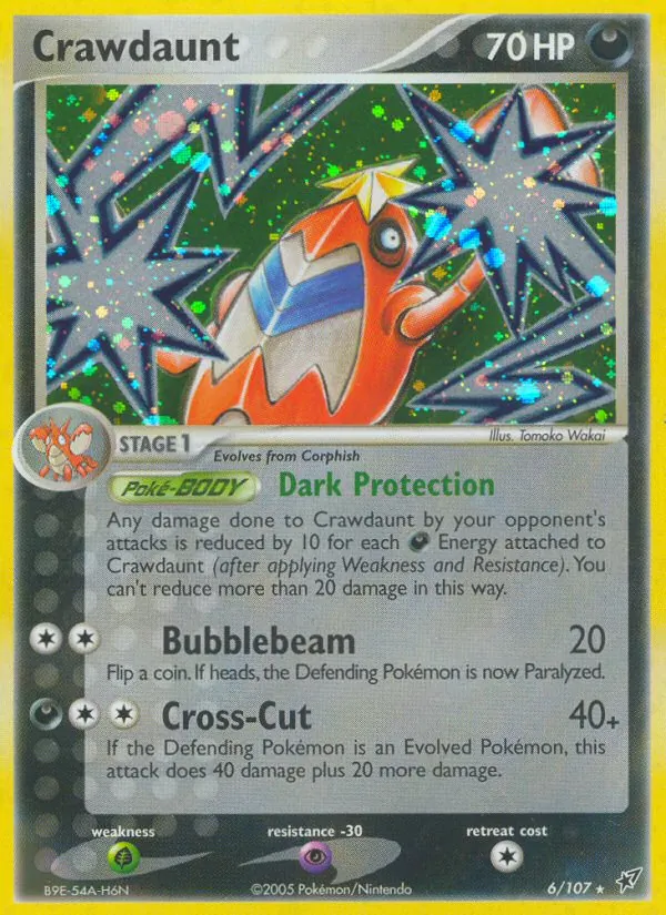 Crawdaunt #6 – Deoxys card