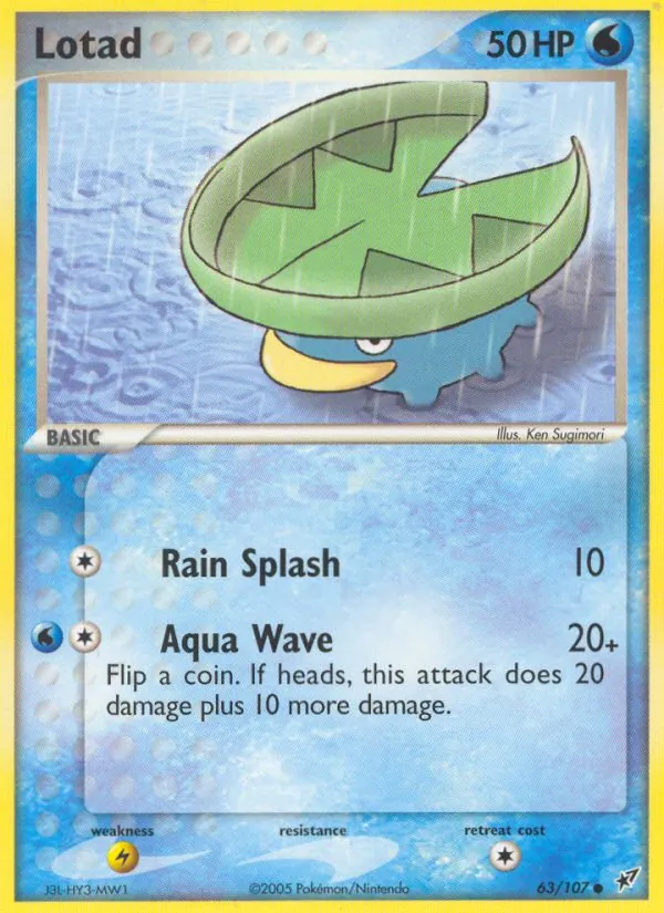 Lotad #63 – Deoxys card