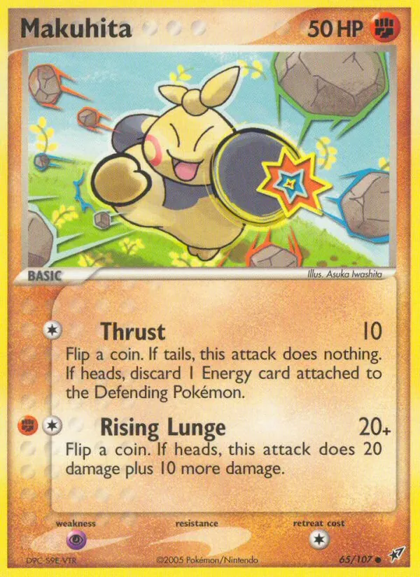 Makuhita #65 – Deoxys card