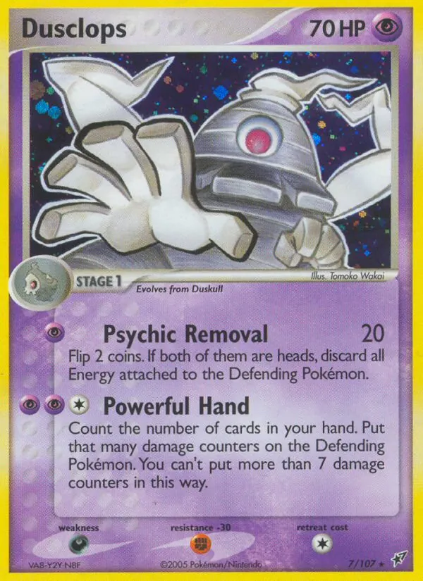 Dusclops #7 – Deoxys card