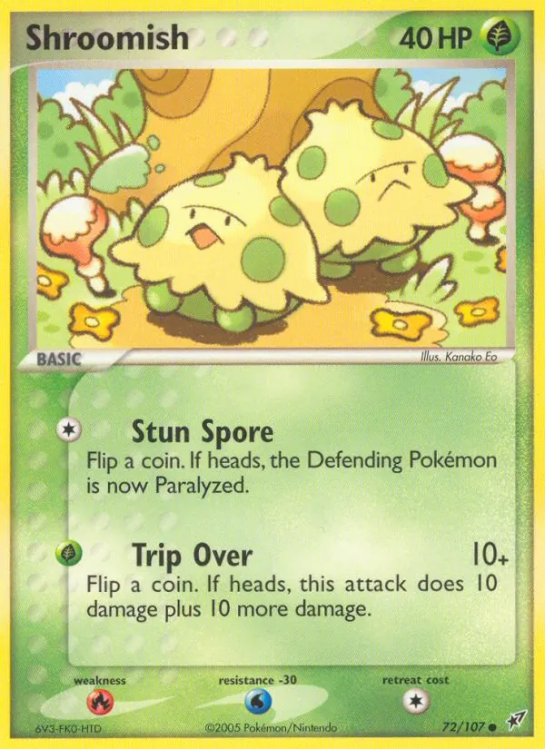 Shroomish #72 – Deoxys card