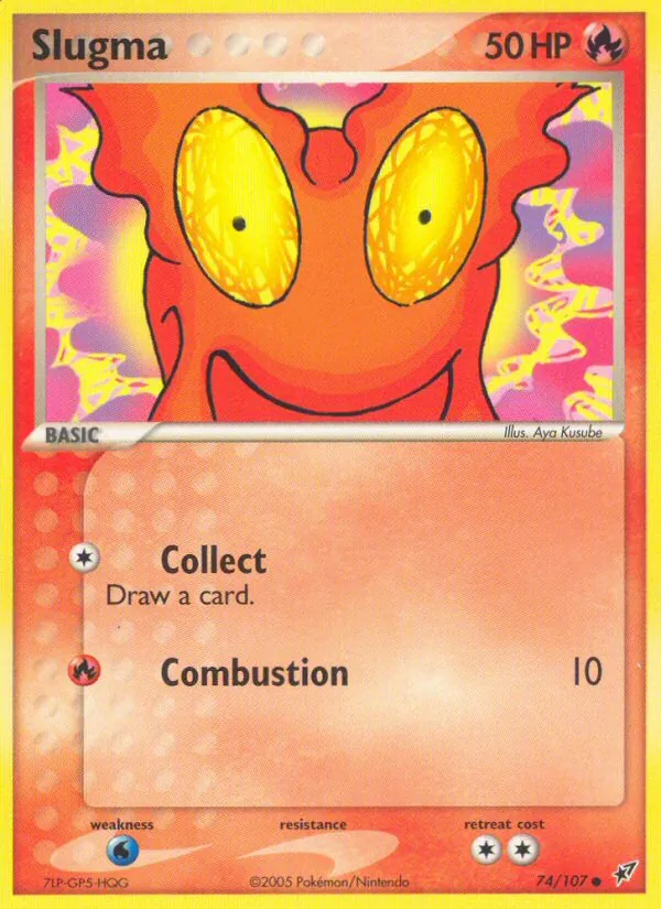 Slugma #74 – Deoxys card