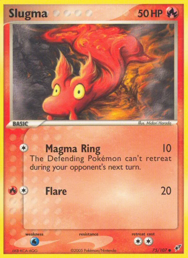 Slugma #75 – Deoxys card