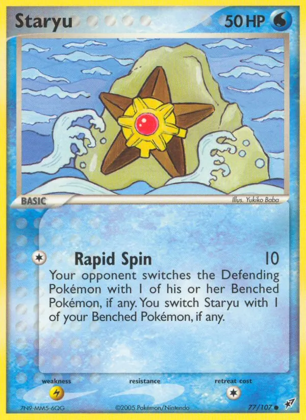 Staryu #77 – Deoxys card