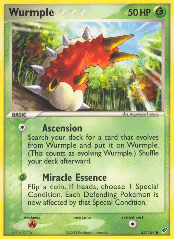 Wurmple #82 – Deoxys card