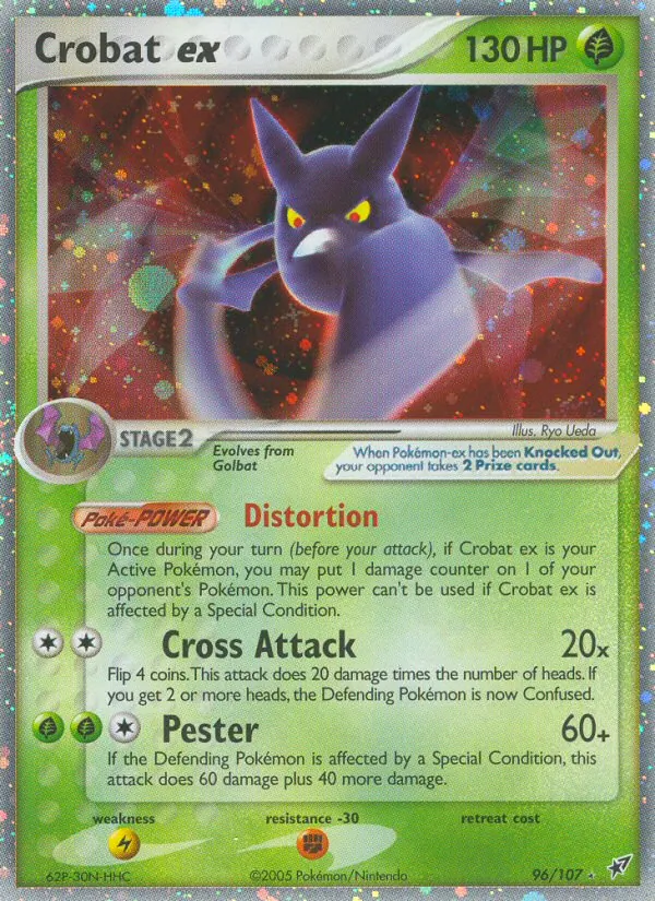 Crobat ex #96 – Deoxys card
