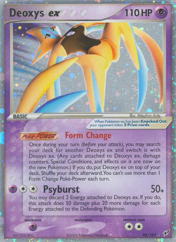 Deoxys ex #98 – Deoxys card