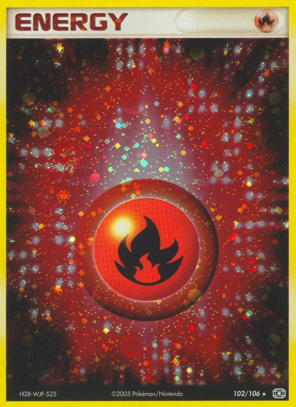 Fire Energy #102 – Emerald card