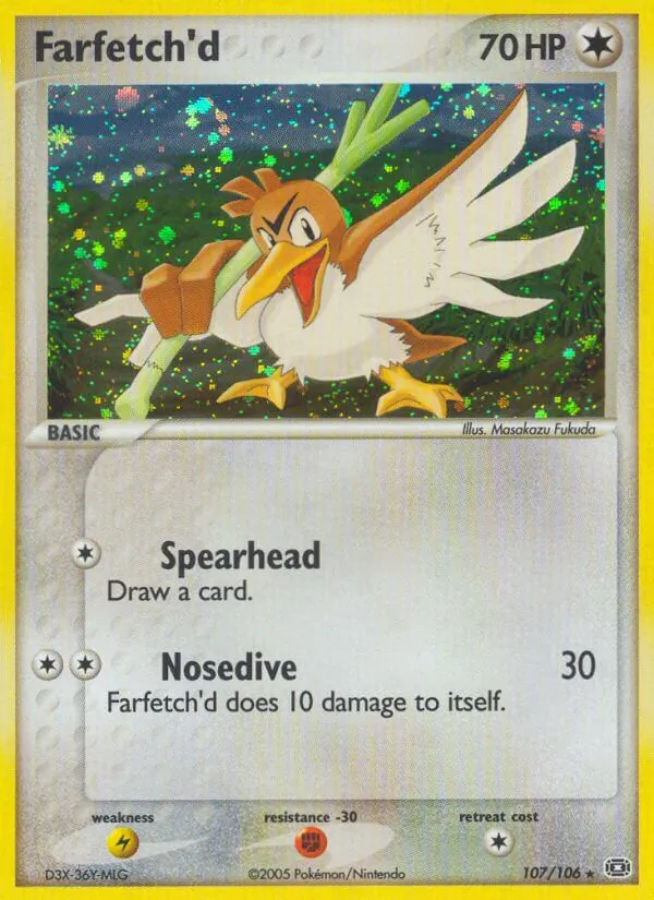 Farfetch'd #107 – Emerald card