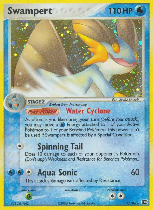 Swampert #11 – Emerald card