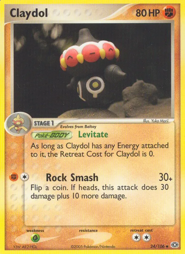 Claydol #24 – Emerald card