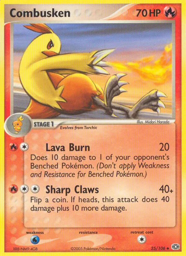 Combusken #25 – Emerald card